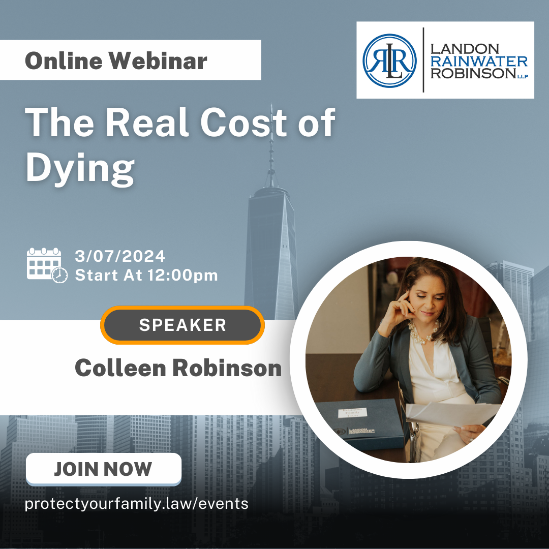 The Real Cost of Dying Webinar Instagram Post